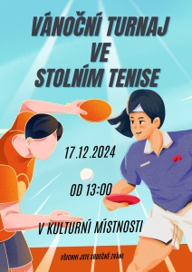 Vánoční turnaj ve stolním tenise