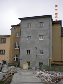 Stavební úpravy v domově v roce 2009
