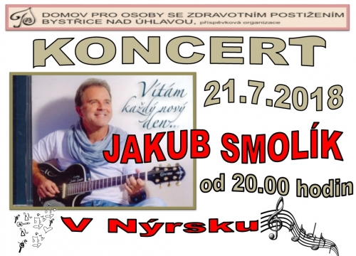Koncert Jakuba Smolíka v Nýrsku