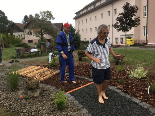 Nová venkovní terapie v Domově Bystřice