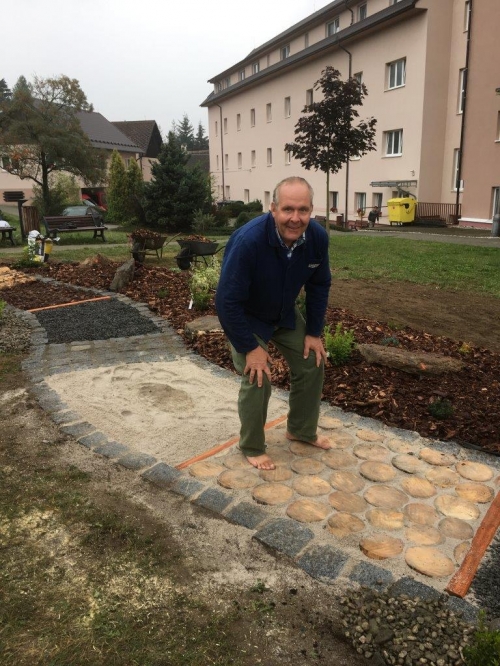Nová venkovní terapie v Domově Bystřice