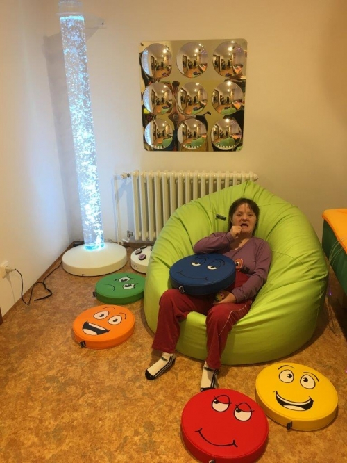 Novinkou našeho Domova Bystřice je  speciální relaxační místnost 