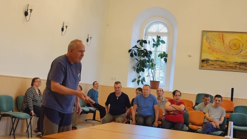 Trénink stolního tenisu