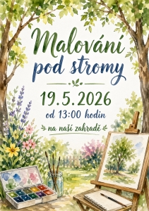 Malování pod stromy